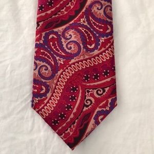 NWOT Lord R Colton Men’s Designer Paisley Silk Pink Purple Black Neck Tie
